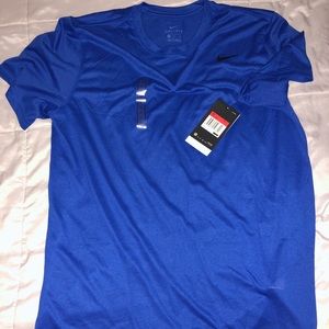 Blue Nike Dri-Fit. Size Large, new with tags